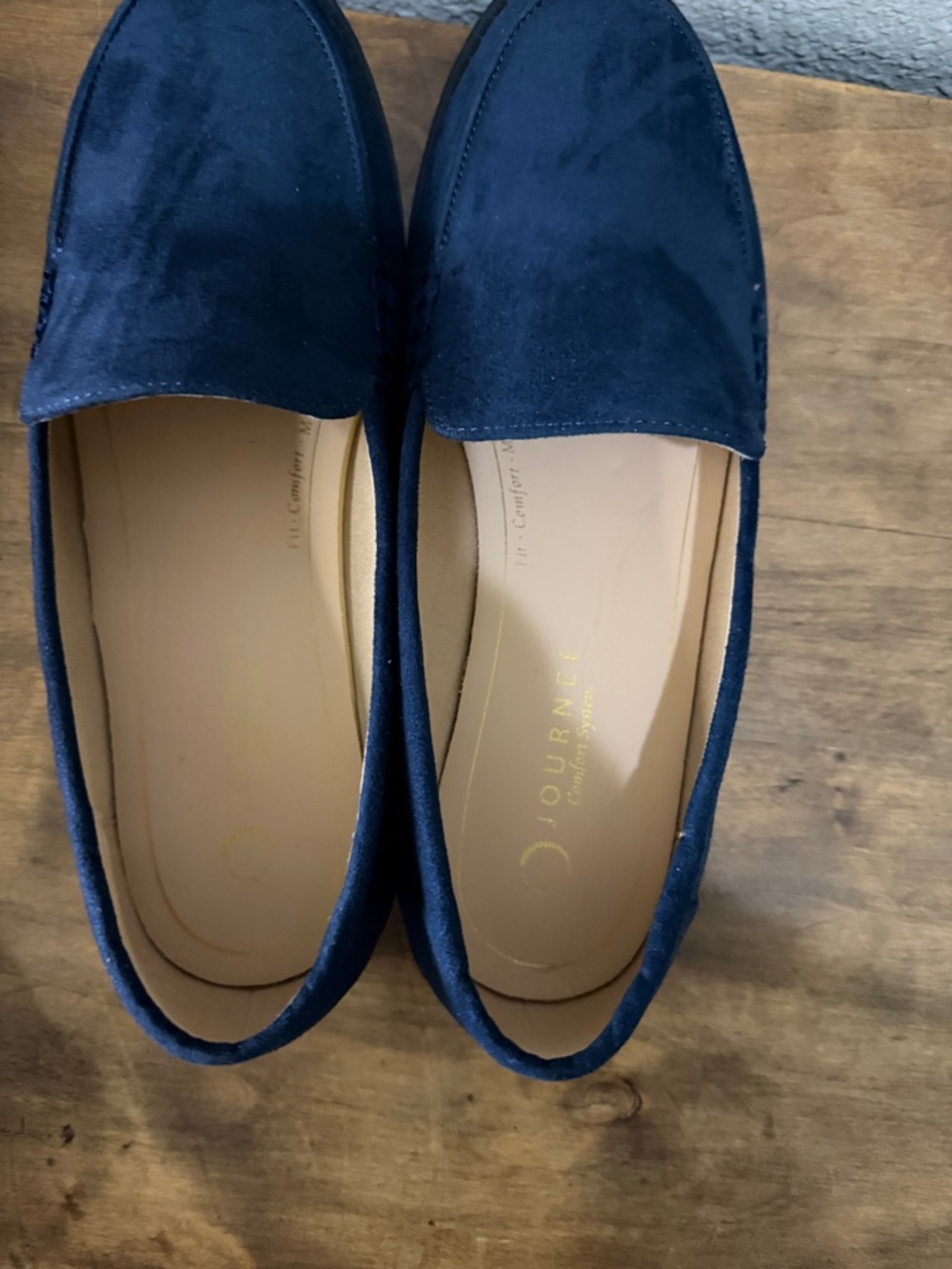 Journey Classic Navy Suede Slip-On Loafers for Women 9.5 W - Picture 5 of 7